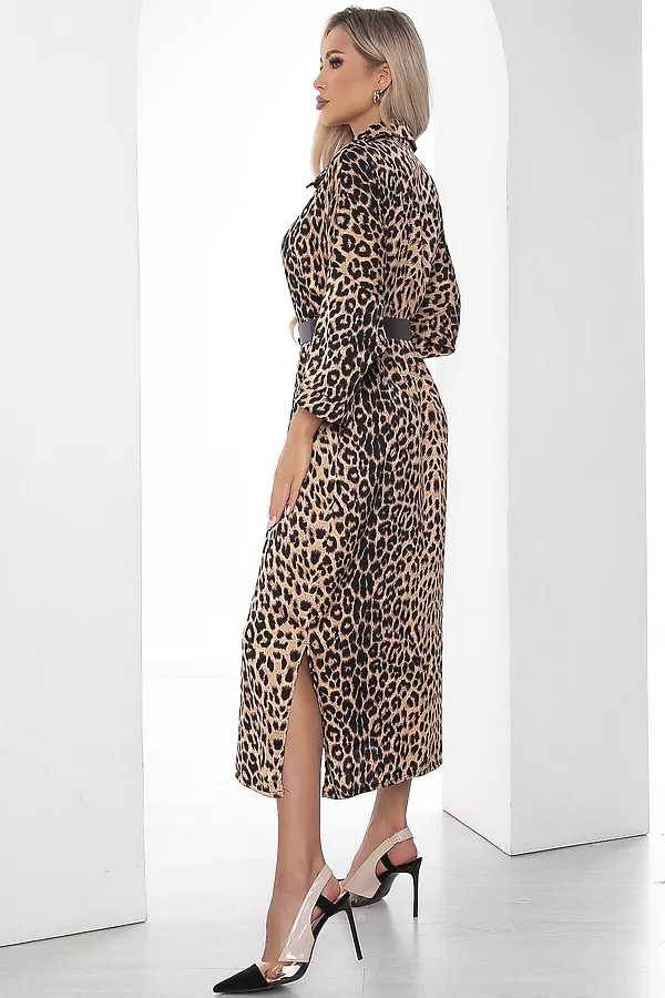 Платье LADY TAIGA, лео/беж - фото 2