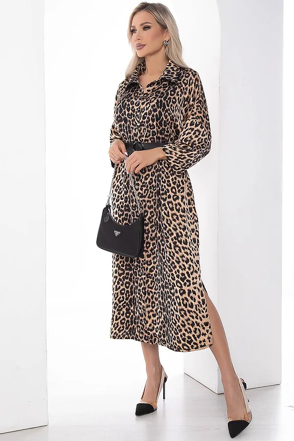 Платье LADY TAIGA, лео/беж - фото 2