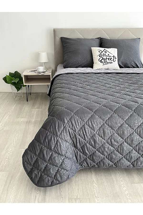 КПБ с одеялом New Style КМ-003 графит-серый НАТАЛИ, в ассортименте - фото 2