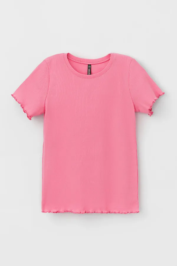 Футболка  CROCKID, розовая орхидея к457 - фото 2