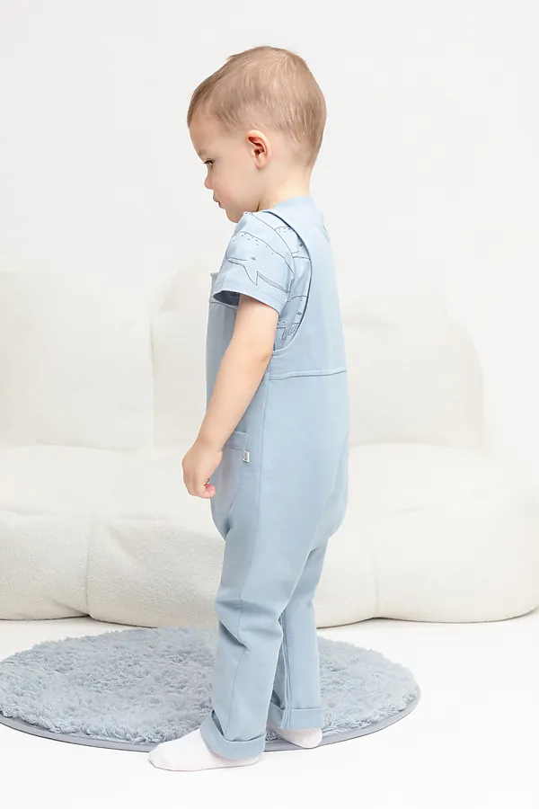 Комбинезон  CROCKID, пыльно-синий к470 - фото 2