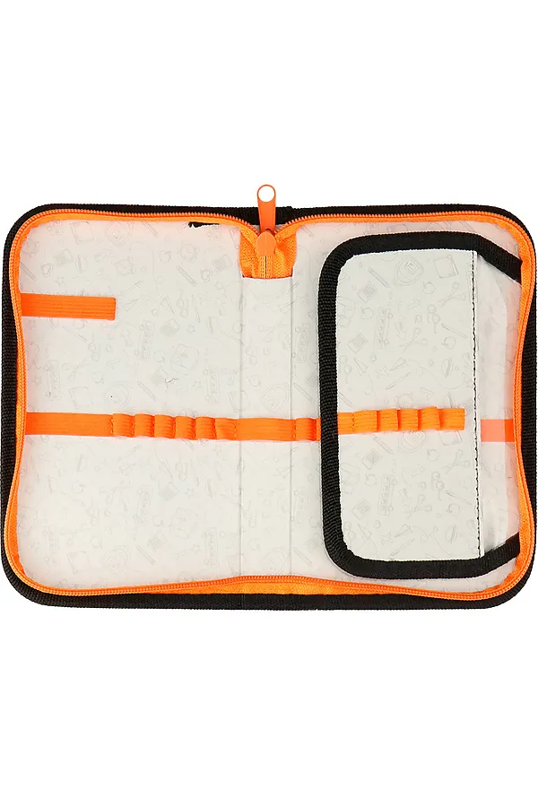 Пенал 1-секц, печать на ткани, большой, с отк.планкой ЯРКАЯ НАДПИСЬ НА ЧЕРНОМ (ПН-3053) (190х115) НАТАЛИ, в ассортименте - фото 2