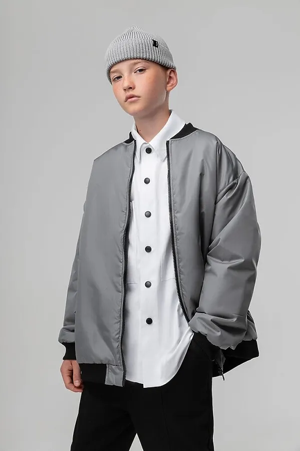 Бомбер BODO, серый - фото 2