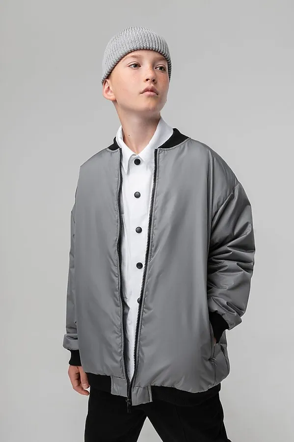Бомбер BODO, серый - фото 2