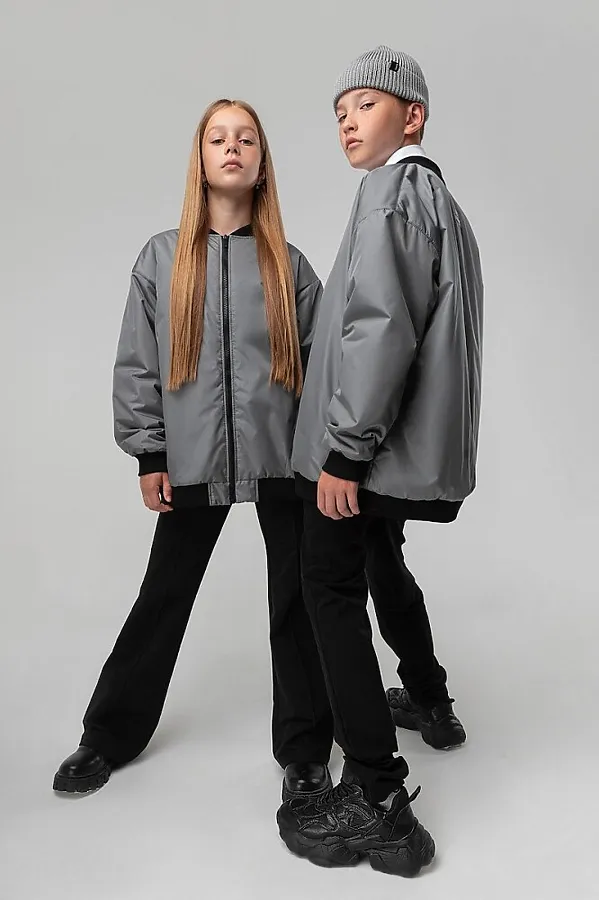 Бомбер BODO, серый - фото 2