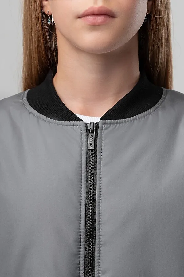 Бомбер BODO, серый - фото 2