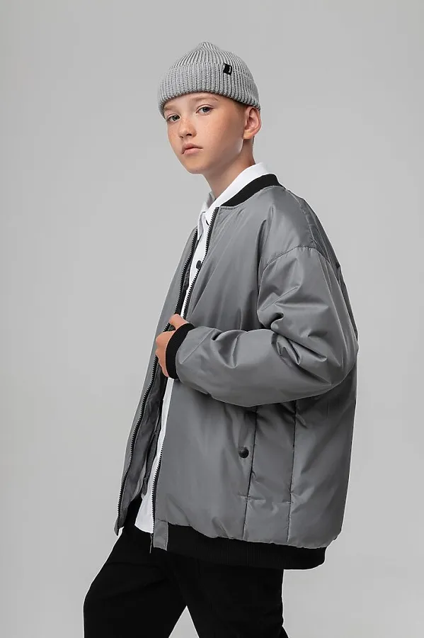 Бомбер BODO, серый - фото 2