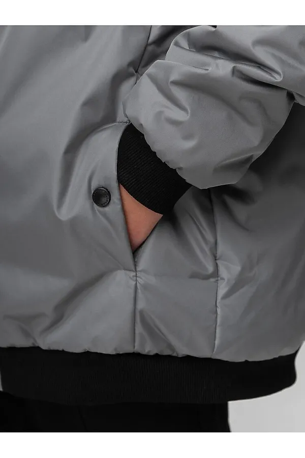 Бомбер BODO, серый - фото 2