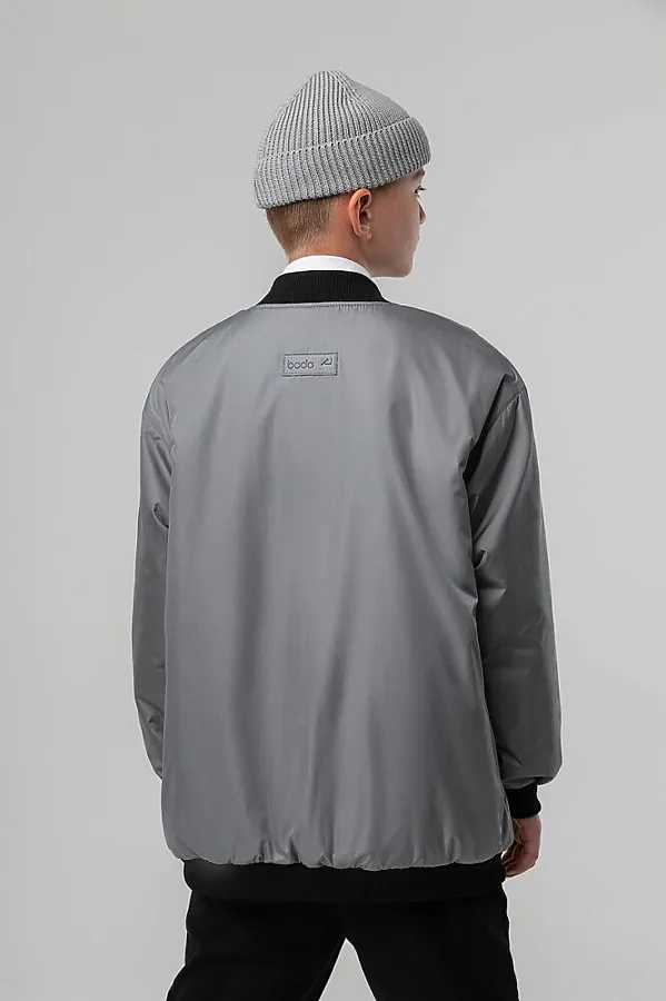 Бомбер BODO, серый - фото 2
