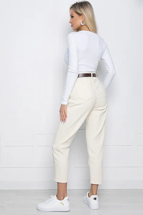 Джинсы LADY TAIGA, бежевые - фото 2