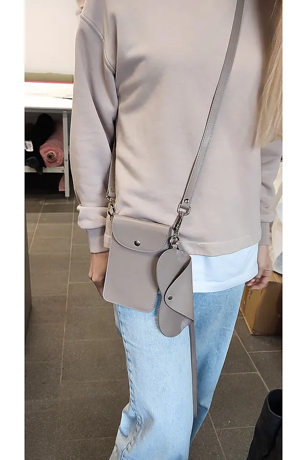 Сумка для телефона MARYARTY BAGS, серо-бежевый - фото 2