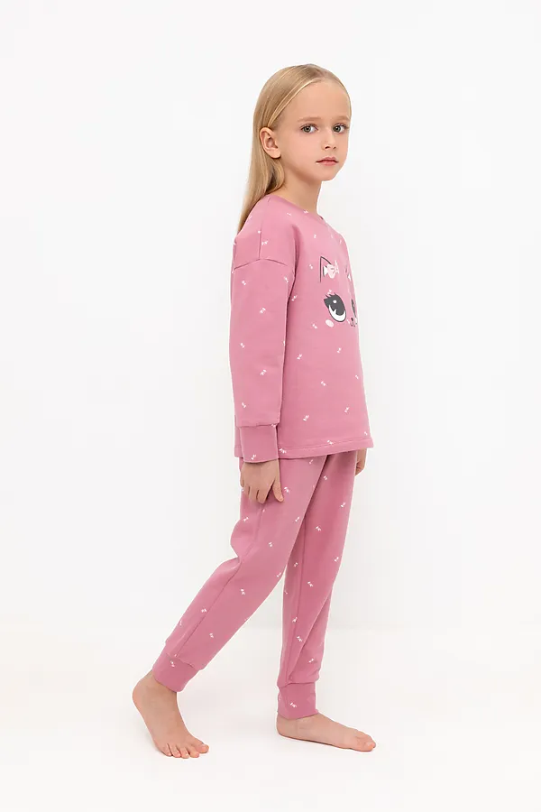 Пижама CROCKID, пепельная роза, маленькие листья - фото 2