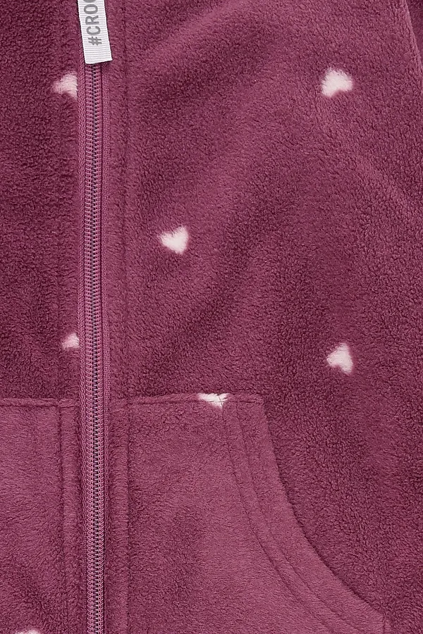 Комбинезон CROCKID, амарант, сердечки - фото 2