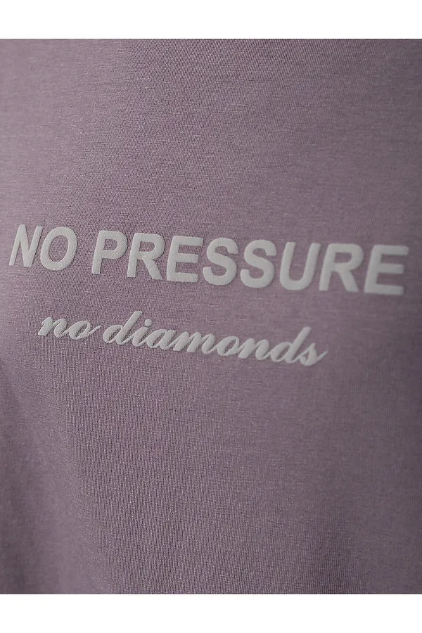 Футболка из облегченного полотна с авторским принтом ВИЛАТТЕ, серый_diamonds - фото 2