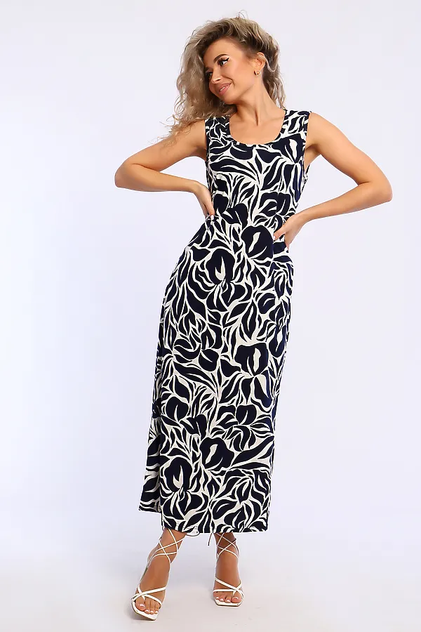 Сарафан 13249 НАТАЛИ, сине-белый - фото 2