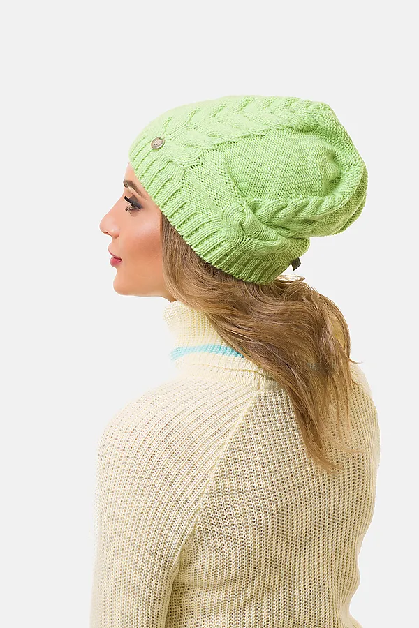 Шапка VAY, лайм - фото 2