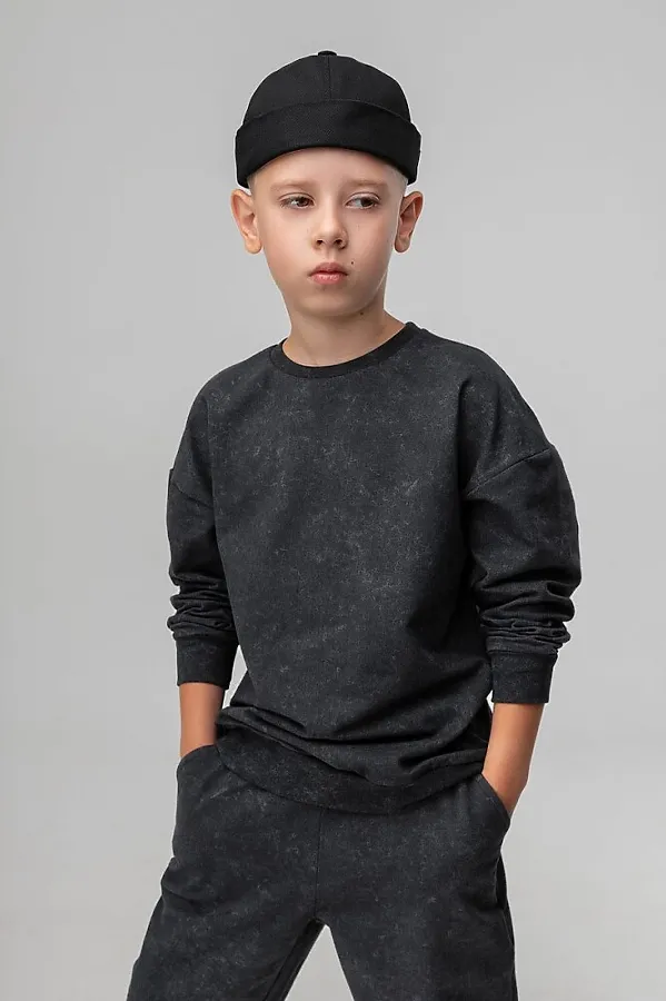 Костюм (Свитшот+Брюки) BODO, темно-серый - фото 2