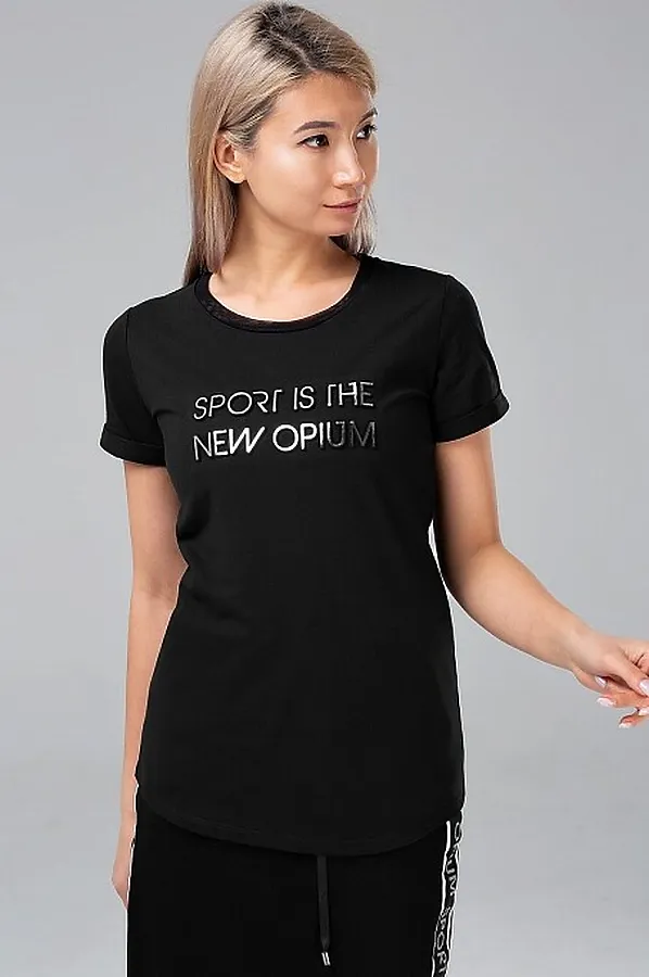 Футболка OPIUM, чёрный - фото 2