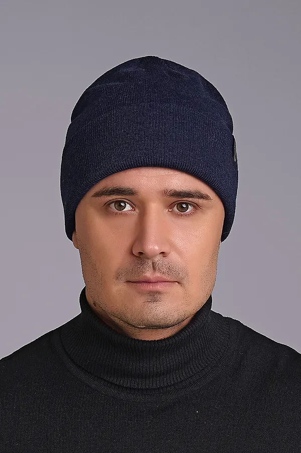 Шапка CLEVER, т.синий/джинсовый - фото 2