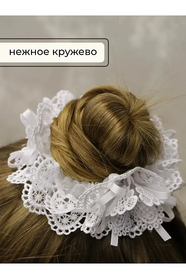 Резинка для волос 60214 НАТАЛИ, белый - фото 2