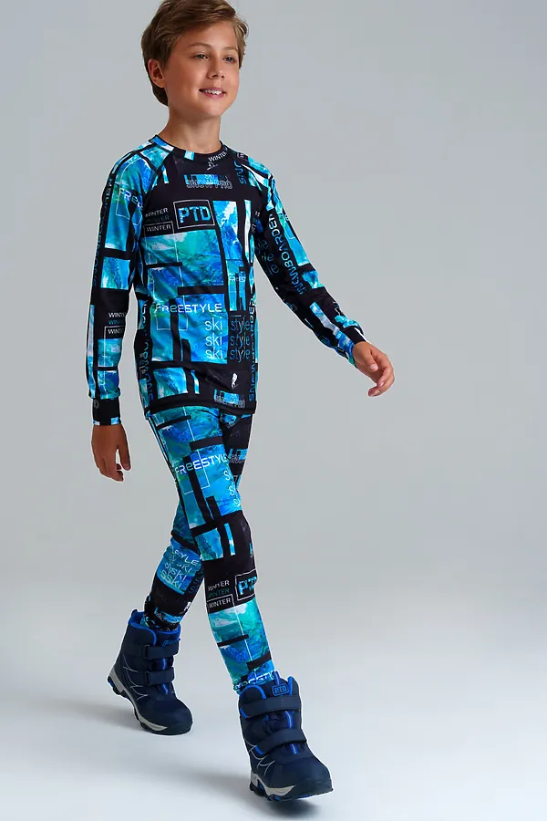 Термокомплект PLAYTODAY, черный,синий - фото 2