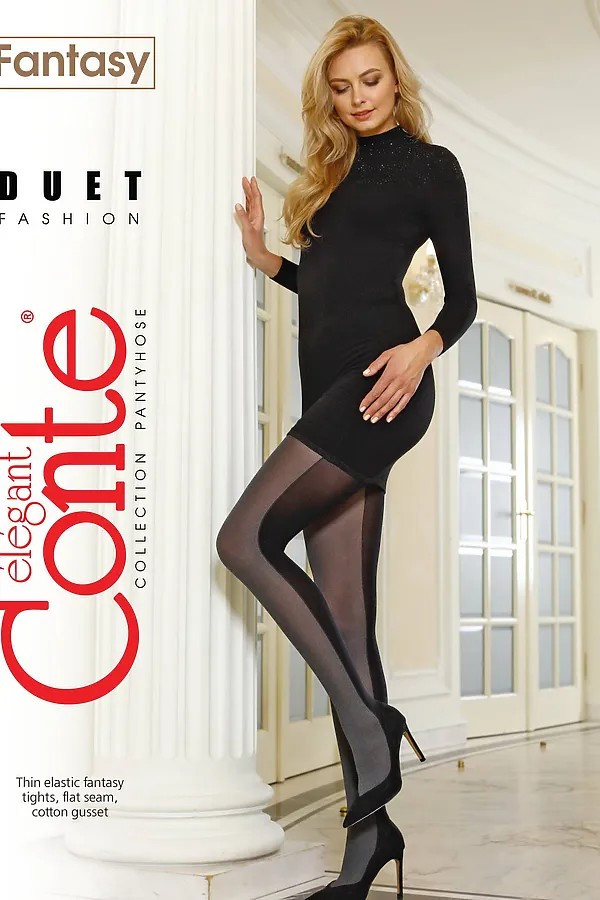 Колготки CONTE ELEGANT, grigio-nero - фото 2