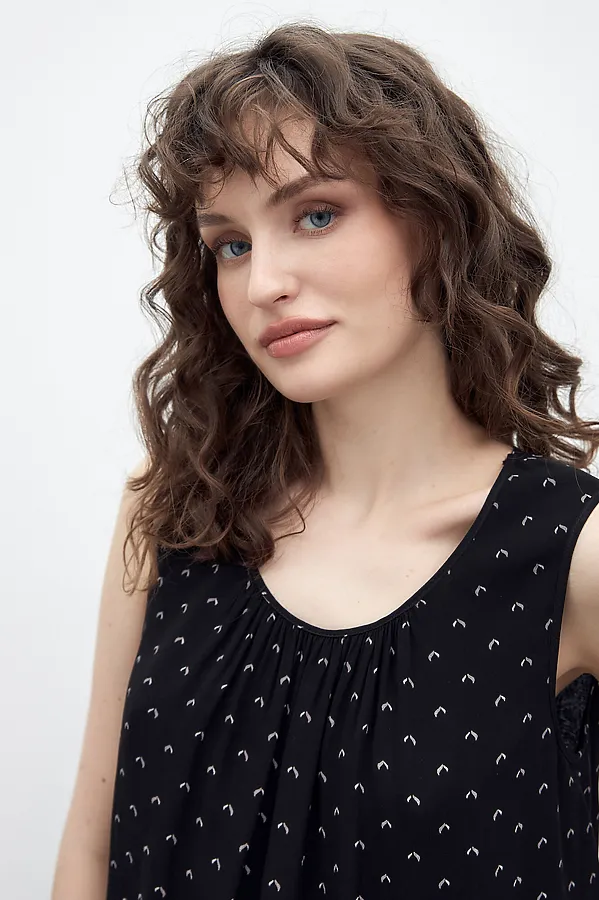 Блуза POMPA, черный - фото 2