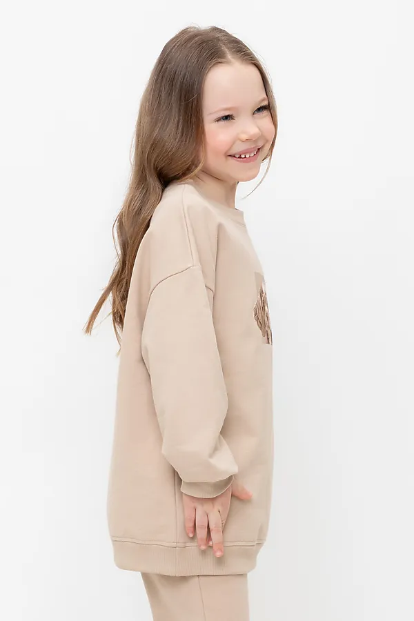 Джемпер  CROCKID, темно-бежевый к493 - фото 2