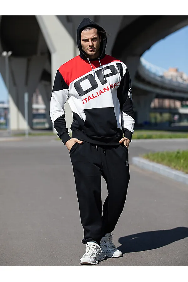 Худи OPIUM, красный/белый/черный - фото 2