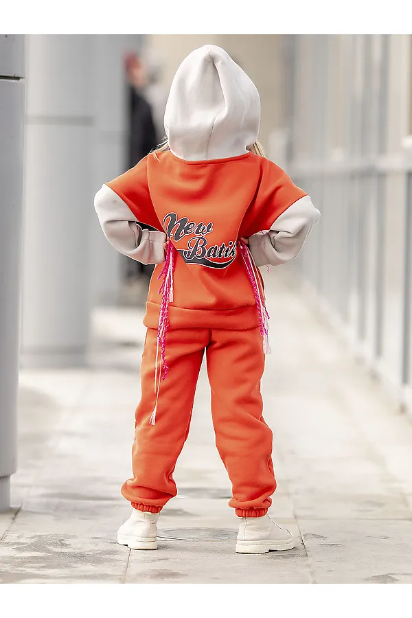 Комплект(Худи+Брюки) BATIK, оранжевый - фото 2