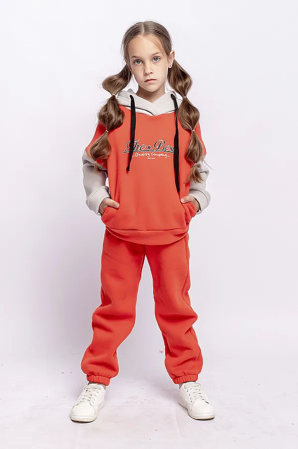 Комплект(Худи+Брюки) BATIK, оранжевый - фото 2