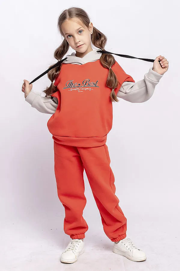 Комплект(Худи+Брюки) BATIK, оранжевый - фото 2