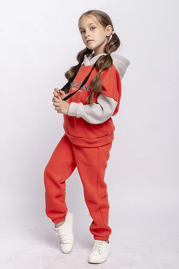 Комплект(Худи+Брюки) BATIK, оранжевый - фото 2