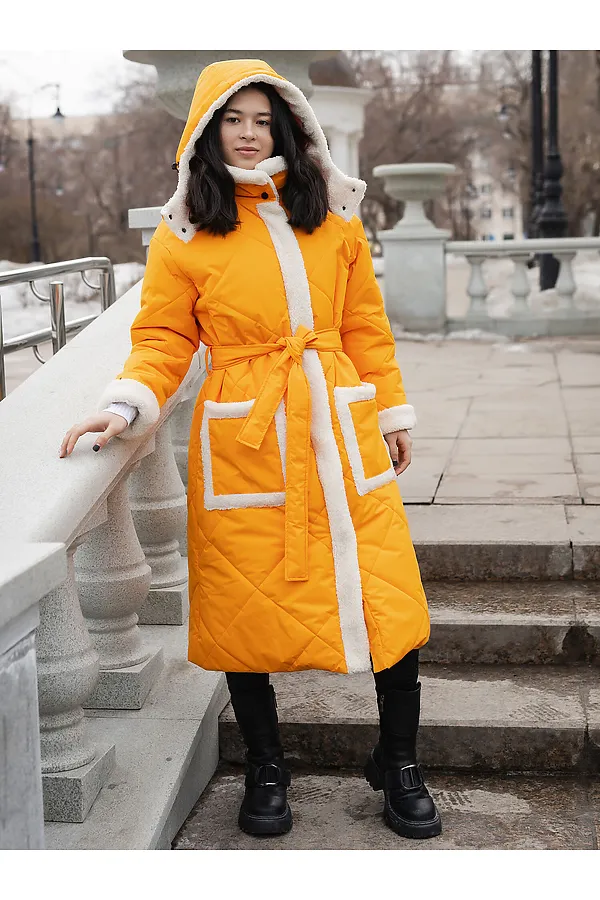 Пальто BATIK, янтарный - фото 2