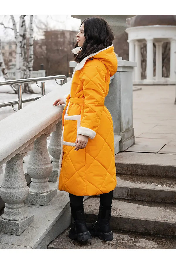 Пальто BATIK, янтарный - фото 2