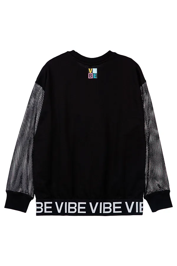 Свитшот PLAYTODAY, черный - фото 2