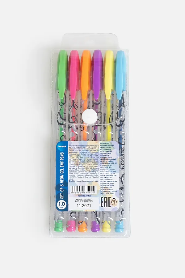 Набор гелевых ручек 6 цветов ACOOLA, разноцветный - фото 2