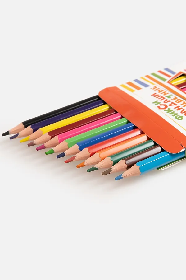 Карандаши цветные 12 цветов ACOOLA, разноцветный - фото 2