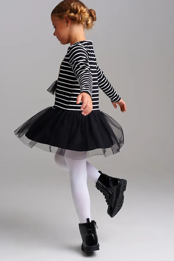 Платье PLAYTODAY, черный,белый - фото 2