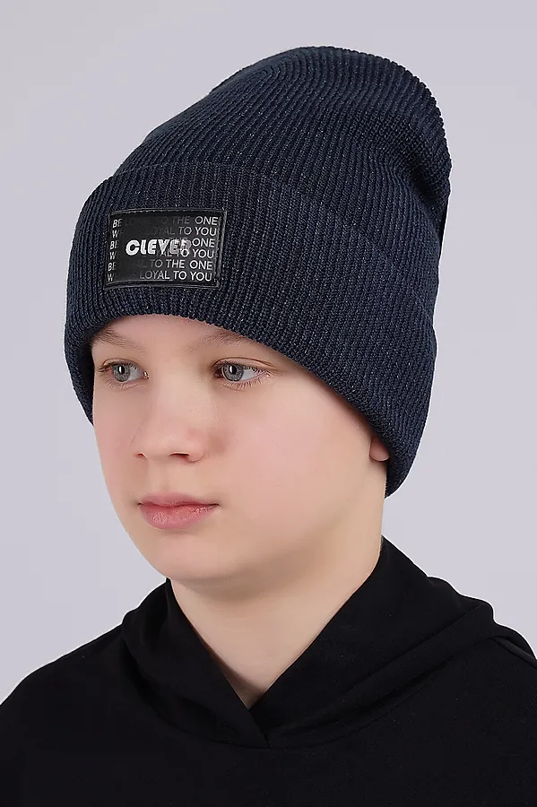 Шапка CLEVER, т.синий/чёрный - фото 2