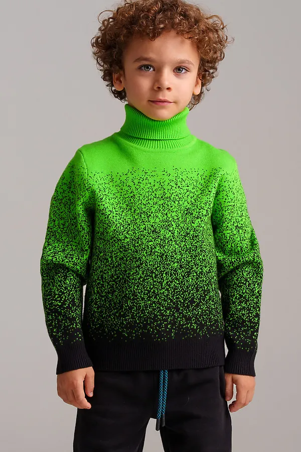 Свитер PLAYTODAY, зеленый,черный - фото 2