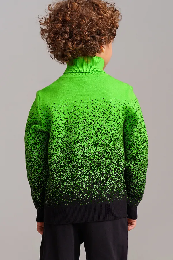 Свитер PLAYTODAY, зеленый,черный - фото 2