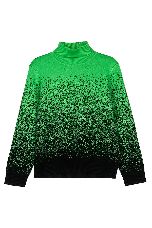 Свитер PLAYTODAY, зеленый,черный - фото 2