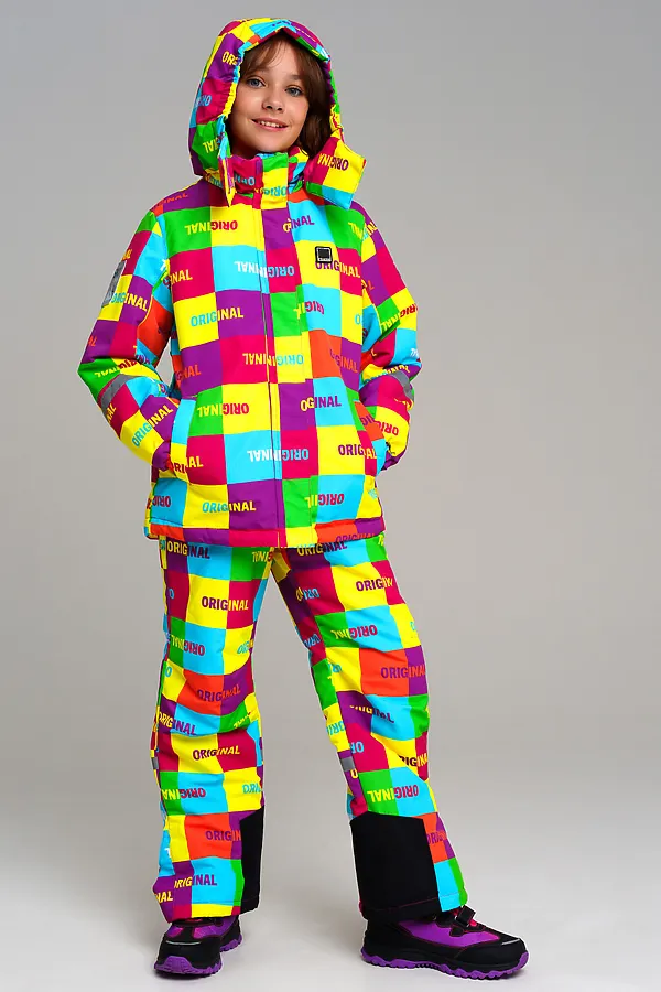 Комплект (Куртка+Полукомбинезон) PLAYTODAY, разноцветный - фото 2