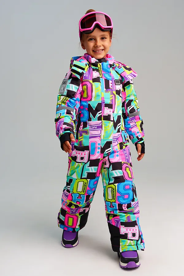 Маска горнолыжная детская PLAYTODAY, фуксия - фото 2