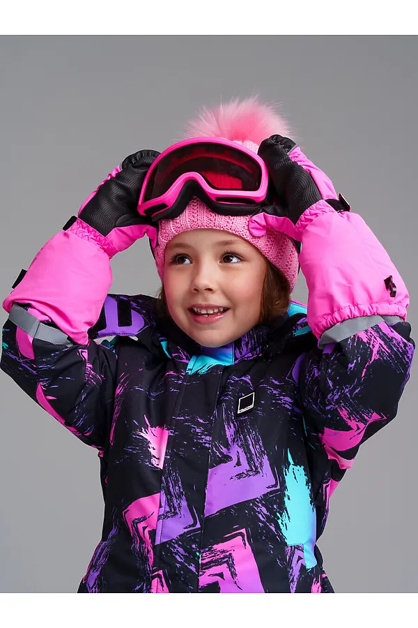 Маска горнолыжная детская PLAYTODAY, фуксия - фото 2