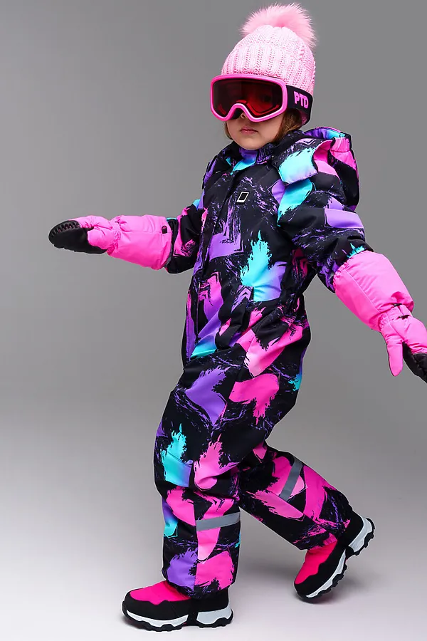 Маска горнолыжная детская PLAYTODAY, фуксия - фото 2