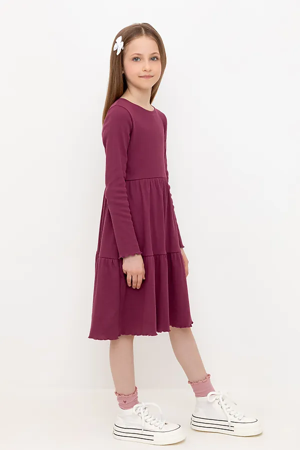 Платье CROCKID, насыщенная клюква к499 - фото 2