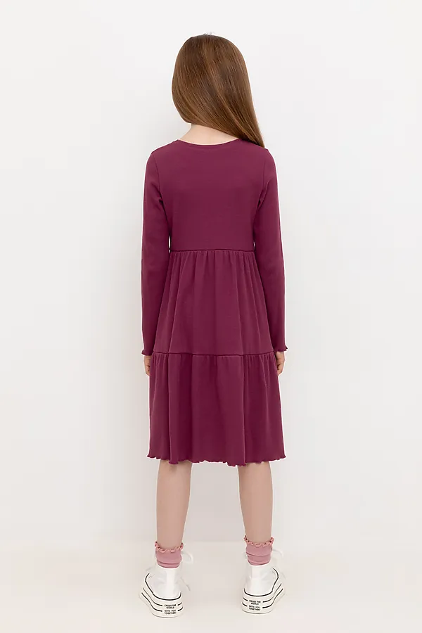 Платье CROCKID, насыщенная клюква к499 - фото 2