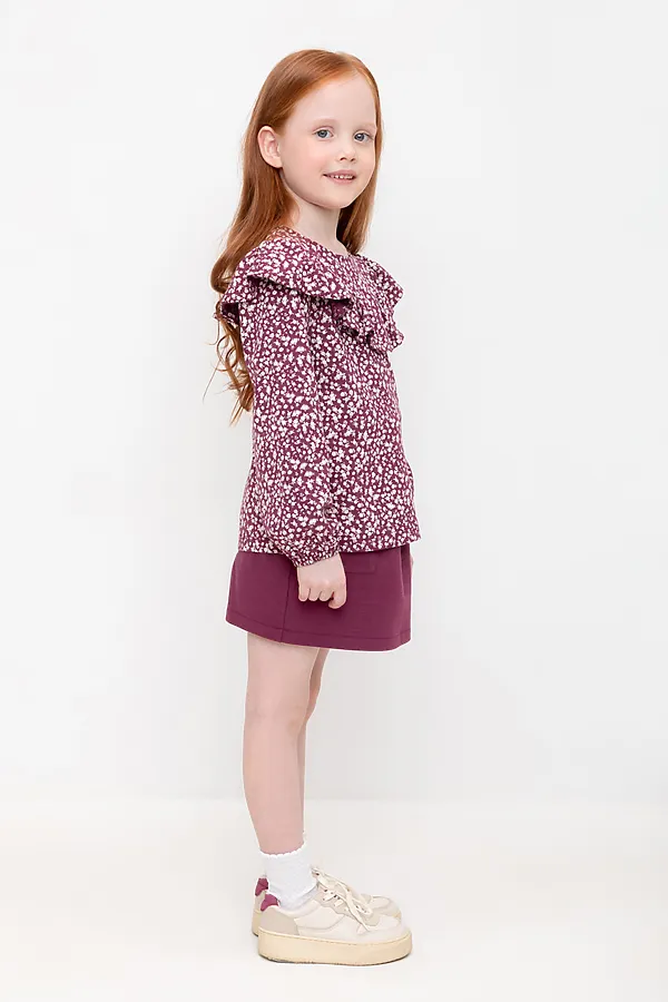 Юбка CROCKID, насыщенная клюква к497 - фото 2